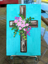 Load image into Gallery viewer, Mini Floral Cross